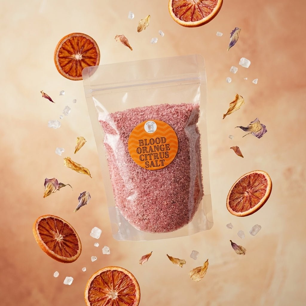Food Service Pouch - Cocktail Rimming Salt – Blood Orange Citrus Blend
