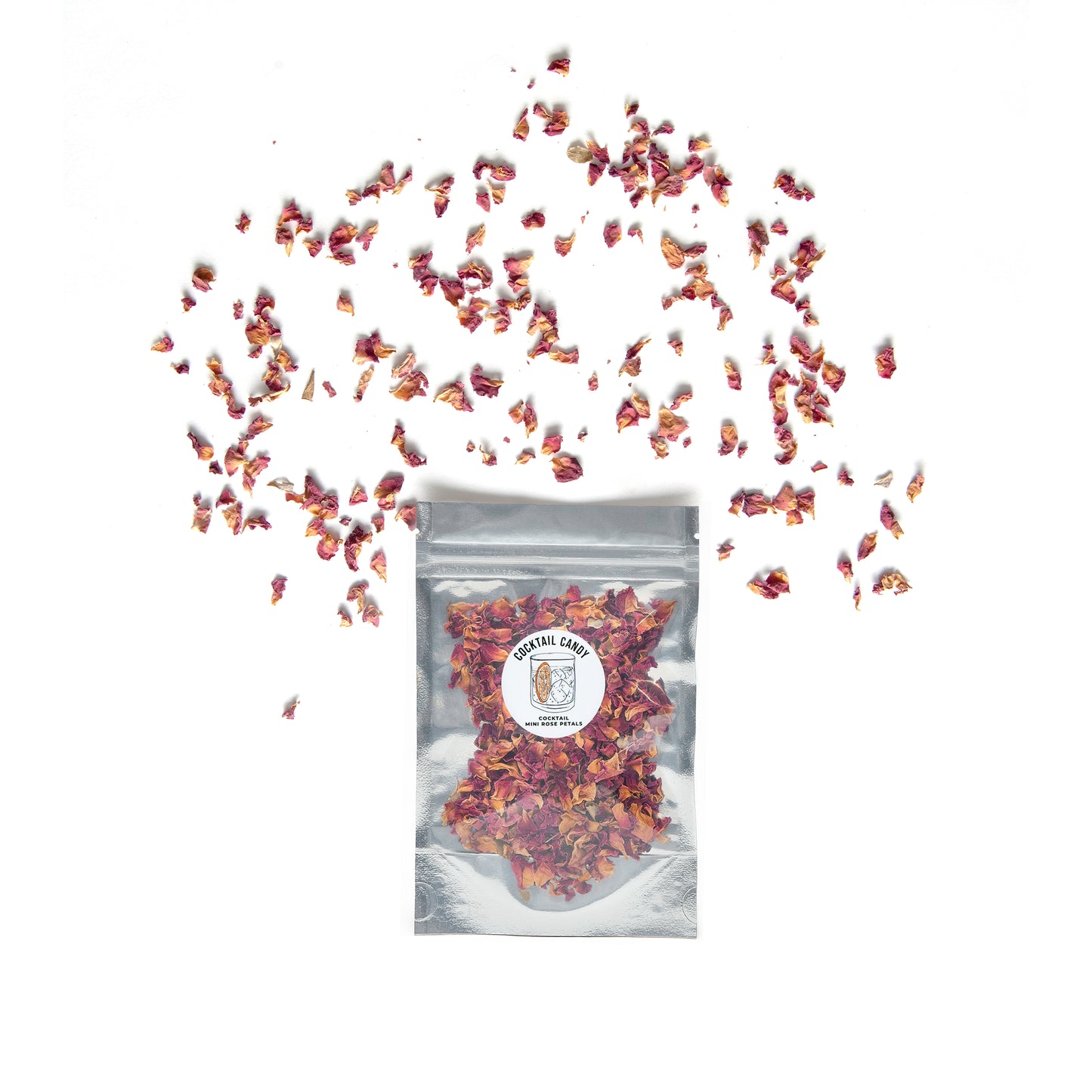 Edible Flowers - Cocktail Candy Mini Rose Petals