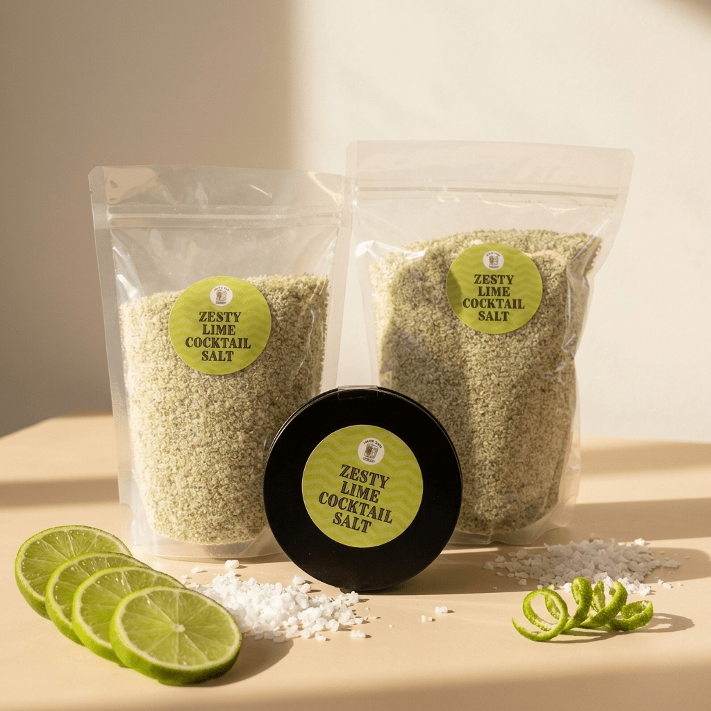 Food Service Pouch - Cocktail Rimming Salt – Zesty Lime Blend