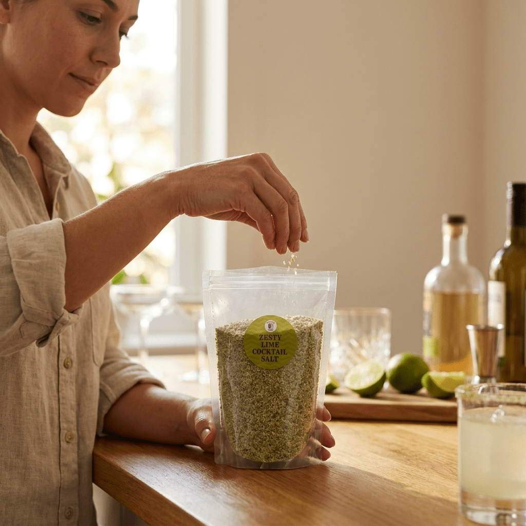Food Service Pouch - Cocktail Rimming Salt – Zesty Lime Blend