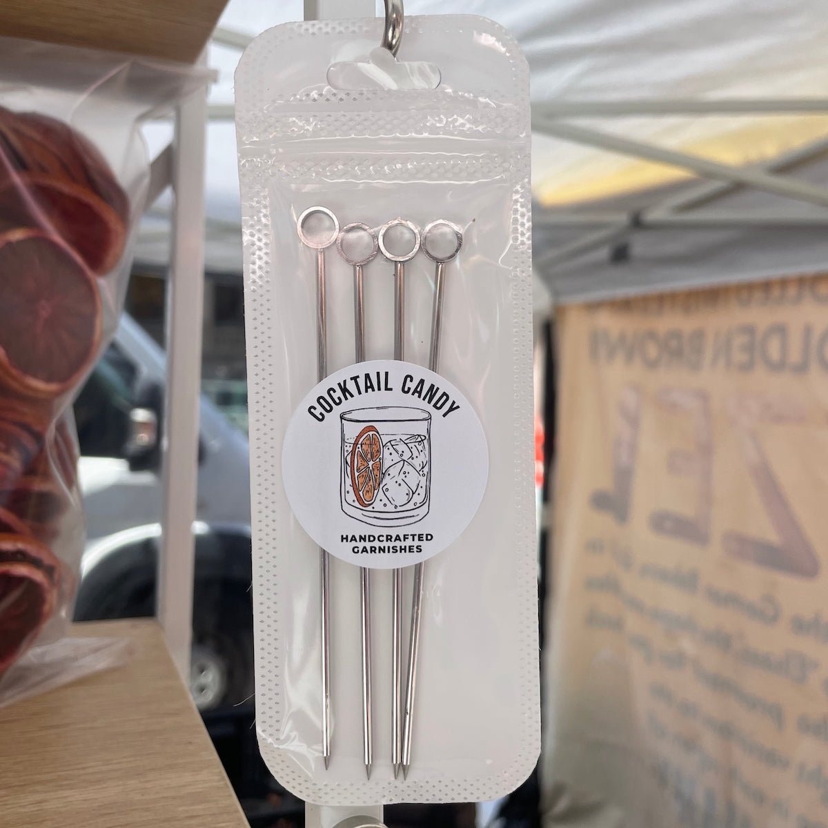 Stainless Steel Cocktail Picks - 4 Pack by Cocktail Candy®