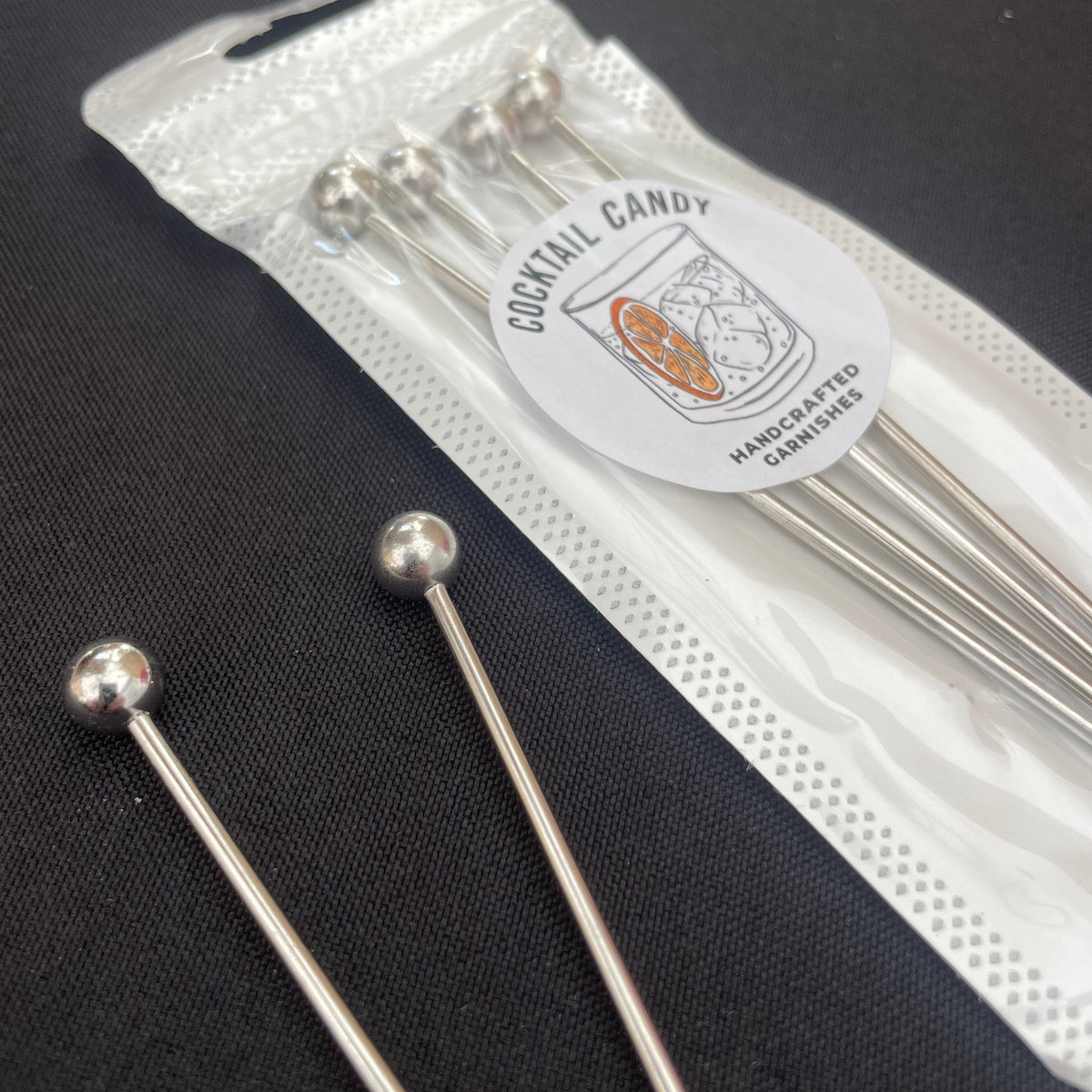 Stainless Steel Cocktail Picks - 4 Pack by Cocktail Candy®