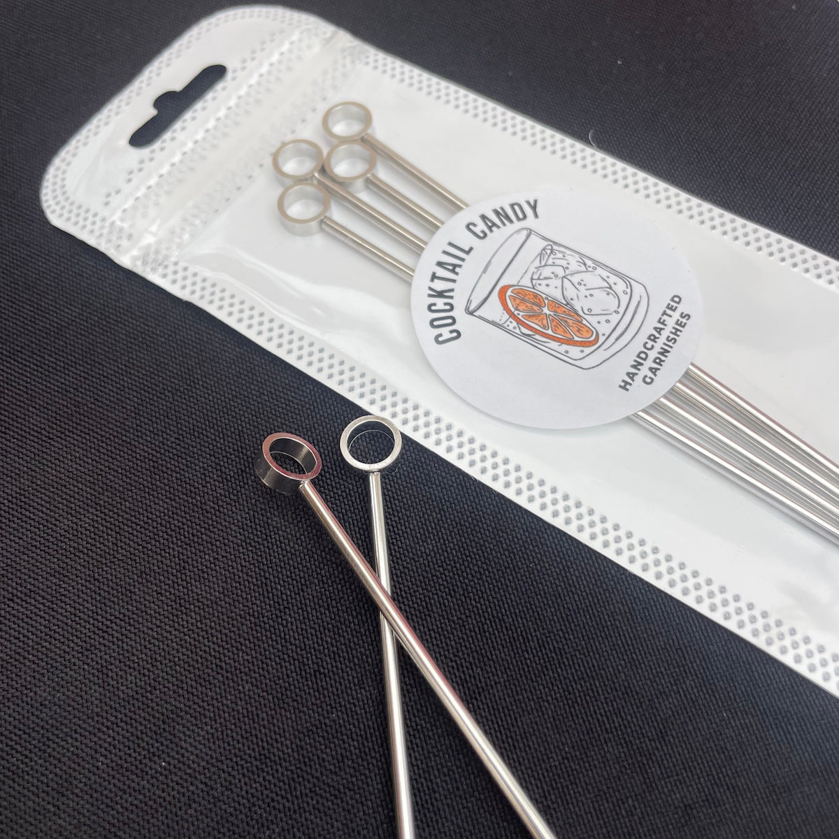 Stainless Steel Cocktail Picks - 4 Pack by Cocktail Candy®