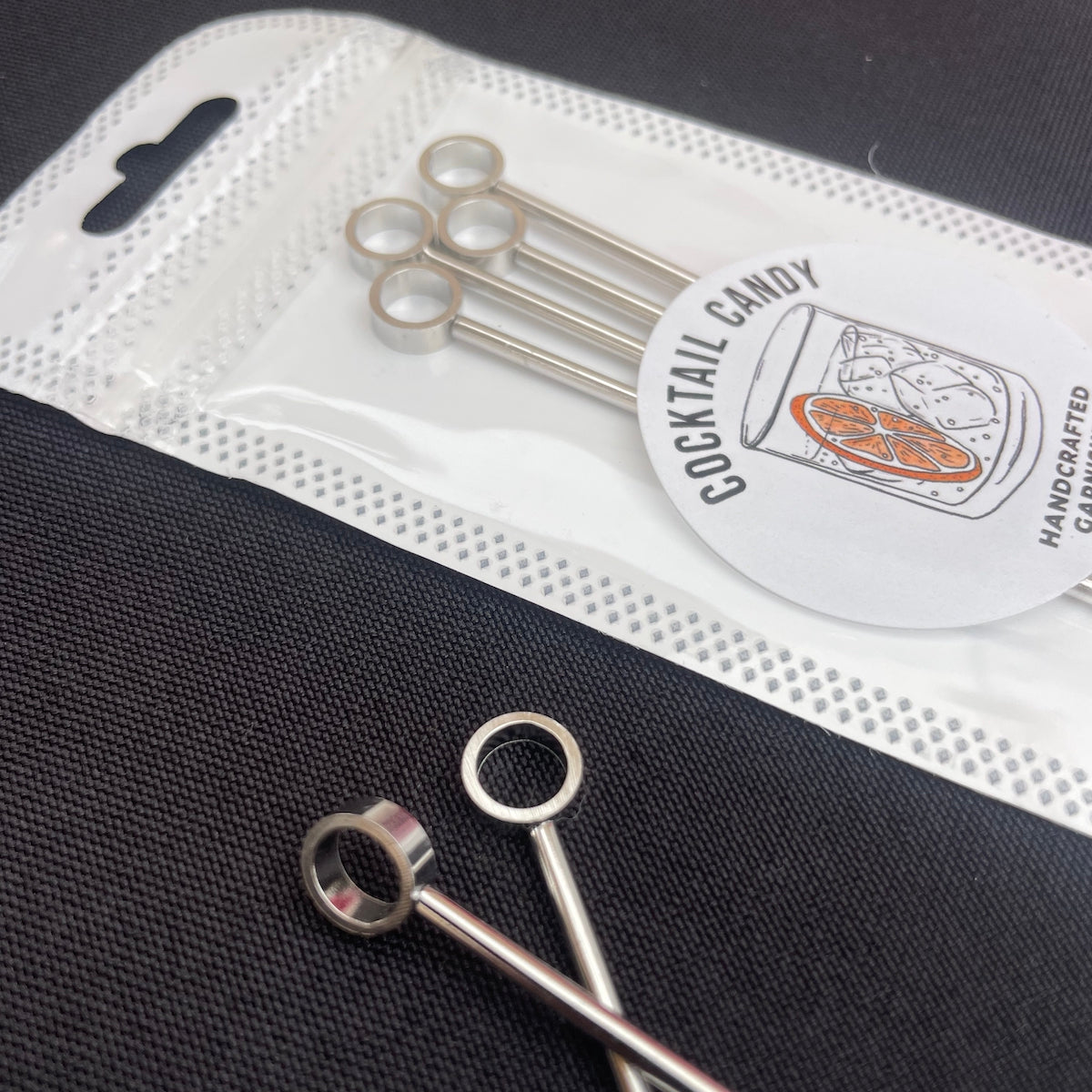 Stainless Steel Cocktail Picks - 4 Pack by Cocktail Candy®