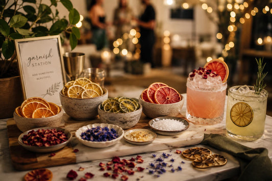 How to Build a Cocktail Garnish Station for Your Next Party?
