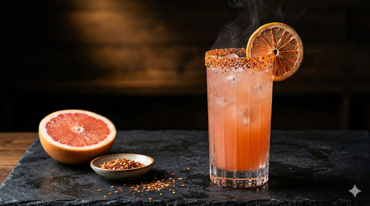 How to Make a Smoky Mezcal Paloma with a Spicy Grapefruit Rim
