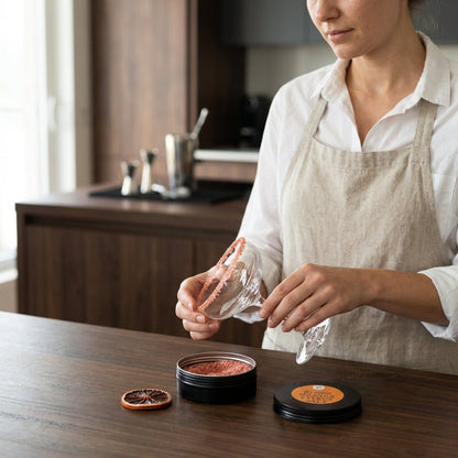 Cocktail Rimming Salt – Blood Orange Citrus Flavoured Salt (Large Tin)