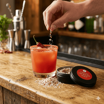 Cocktail Rimming Salt – Spicy Chilli Salt Blend (Large Tin)