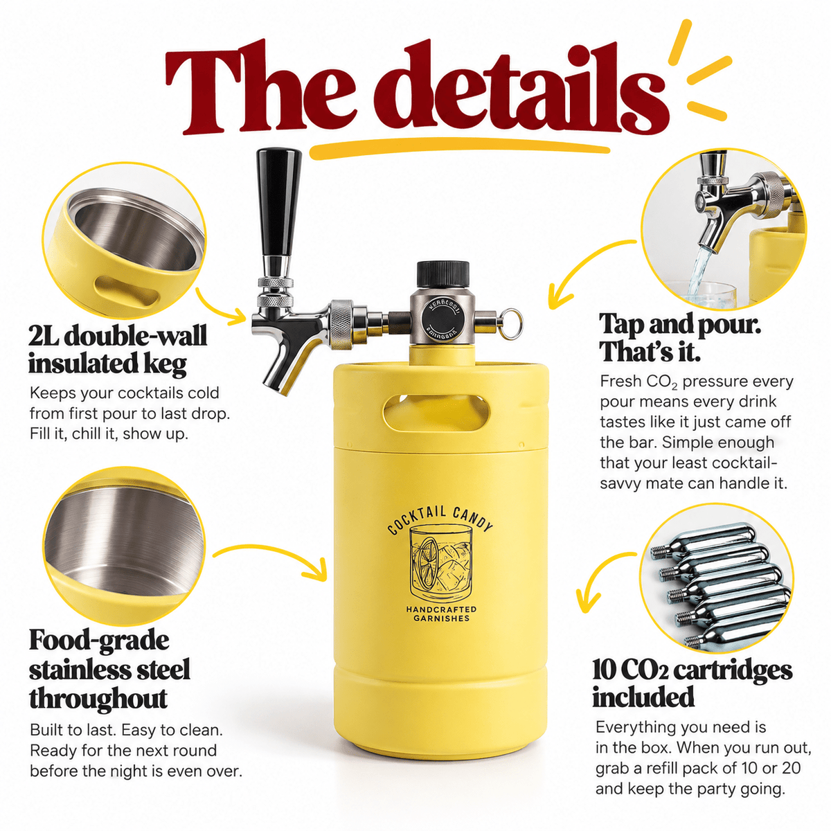 Cocktail Candy Mini Keg