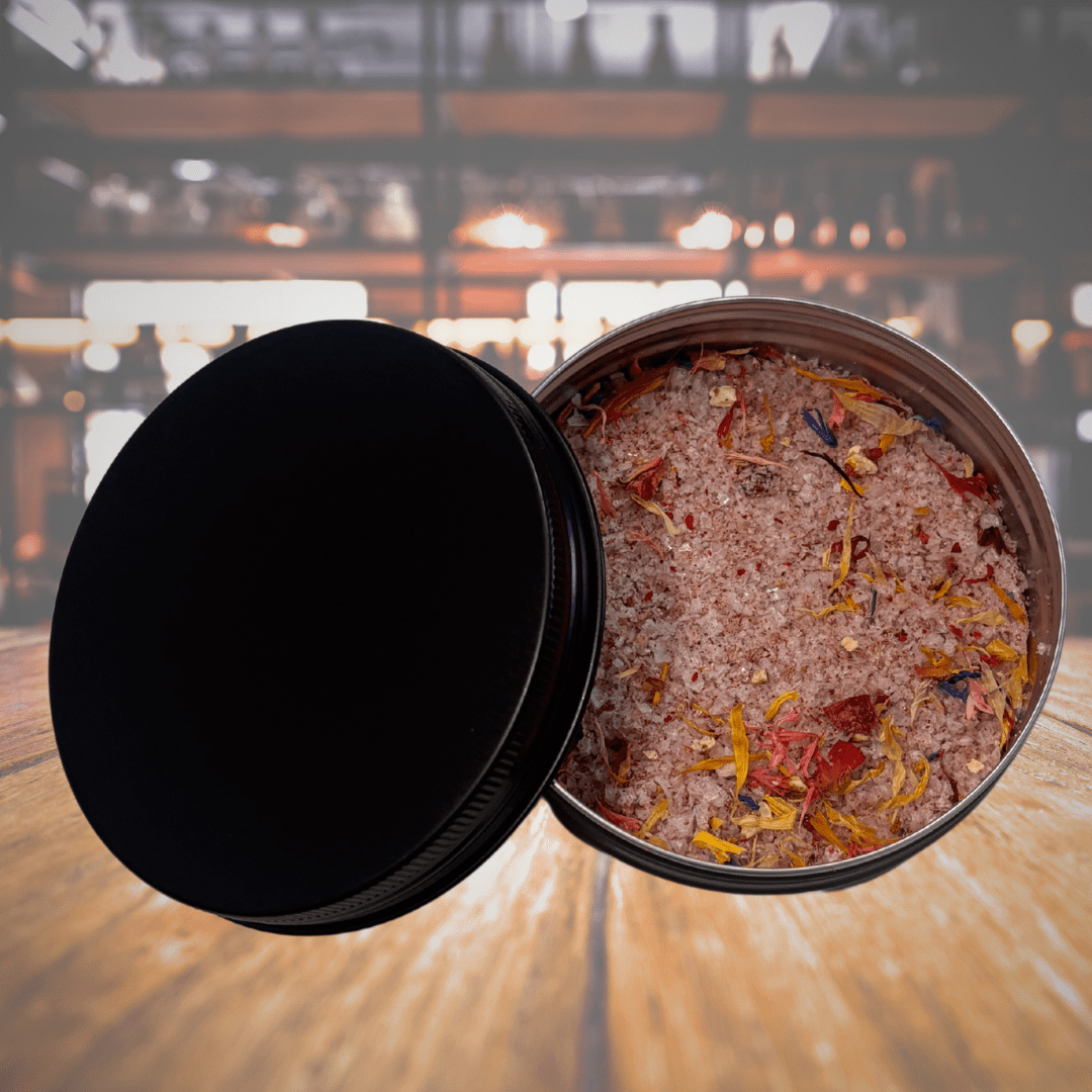 Cocktail Rimming Salt – Margarita Confetti Salt Blend (Large Tin)