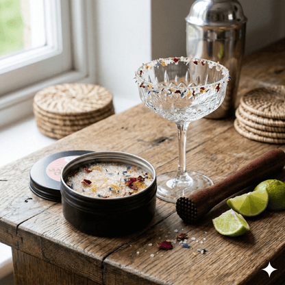 Cocktail Rimming Salt – Margarita Confetti Salt Blend (Large Tin)