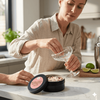 Cocktail Rimming Salt – Margarita Confetti Salt Blend (Large Tin)
