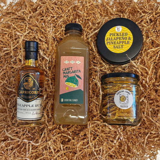Pineapple Rum Gift Box - Everything You Need for 7 Pineapple Rum Sours (inc Booze)