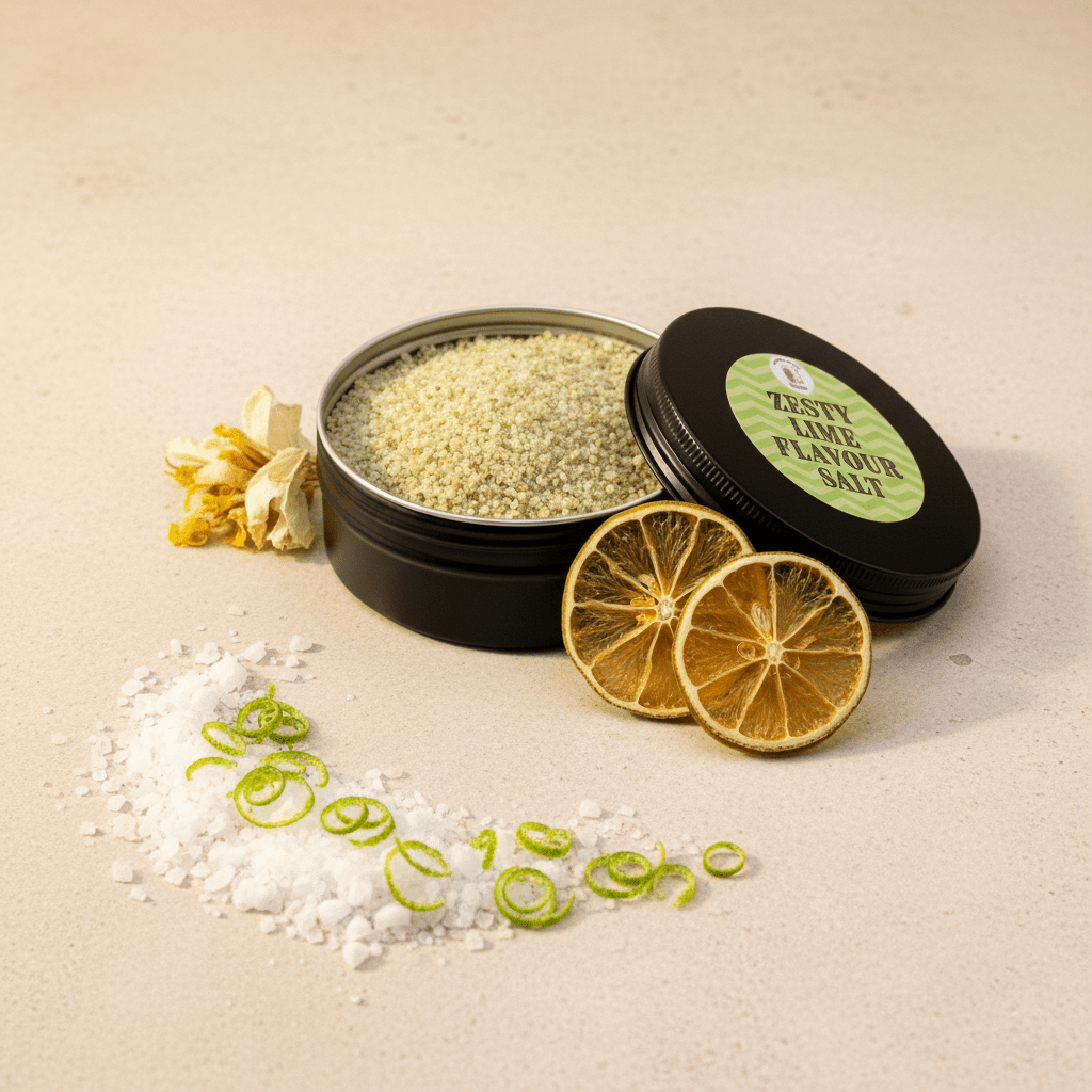 Cocktail Rimming Salt – Zesty Lime Flavoured Salt (Large Tin)