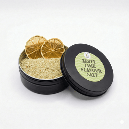 Cocktail Rimming Salt – Zesty Lime Flavoured Salt (Large Tin)