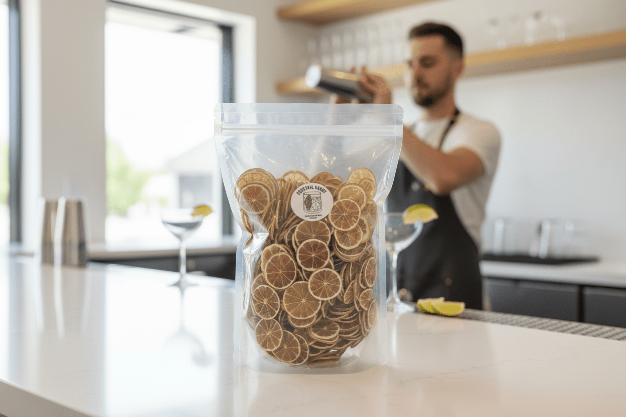 Food Service Bag - Limes in modern bar setting